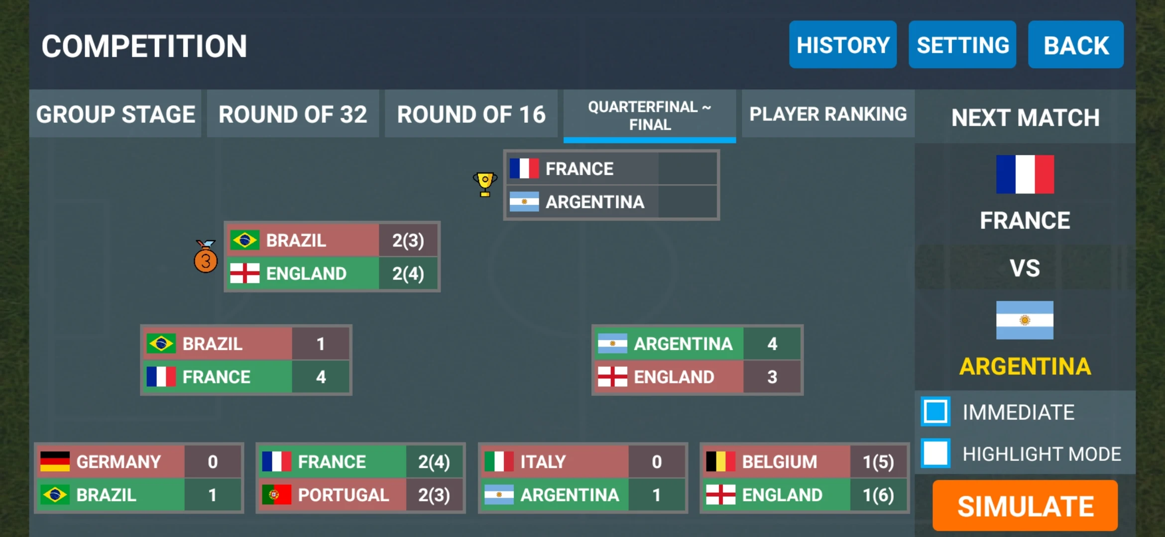 World Football Simulator screenshot
